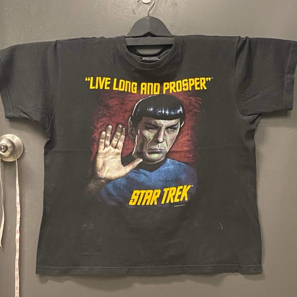 VINTAGE T- shirt Star Trek Spock “Live Long And Prosper” 1990s - Picture 1 of 4